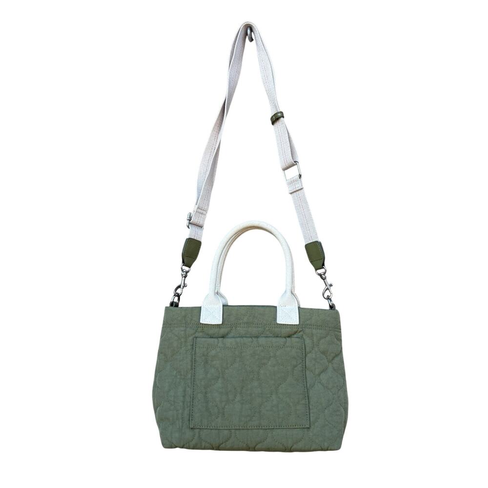 Universal Thread Canvas Tote Olive Green Tan Canvas